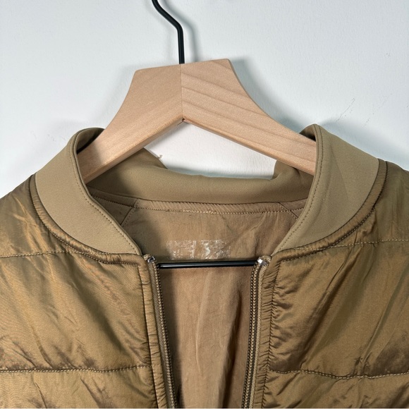 Lululemon Non-Stop Bomber Jacket 4 Frontier Reversible Gold Metallic Coat 2019 - Picture 4 of 6